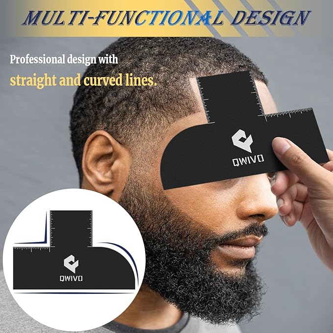Barber Enhancement Card Hairline Stencil Edge Up Line Up Tool Applicator