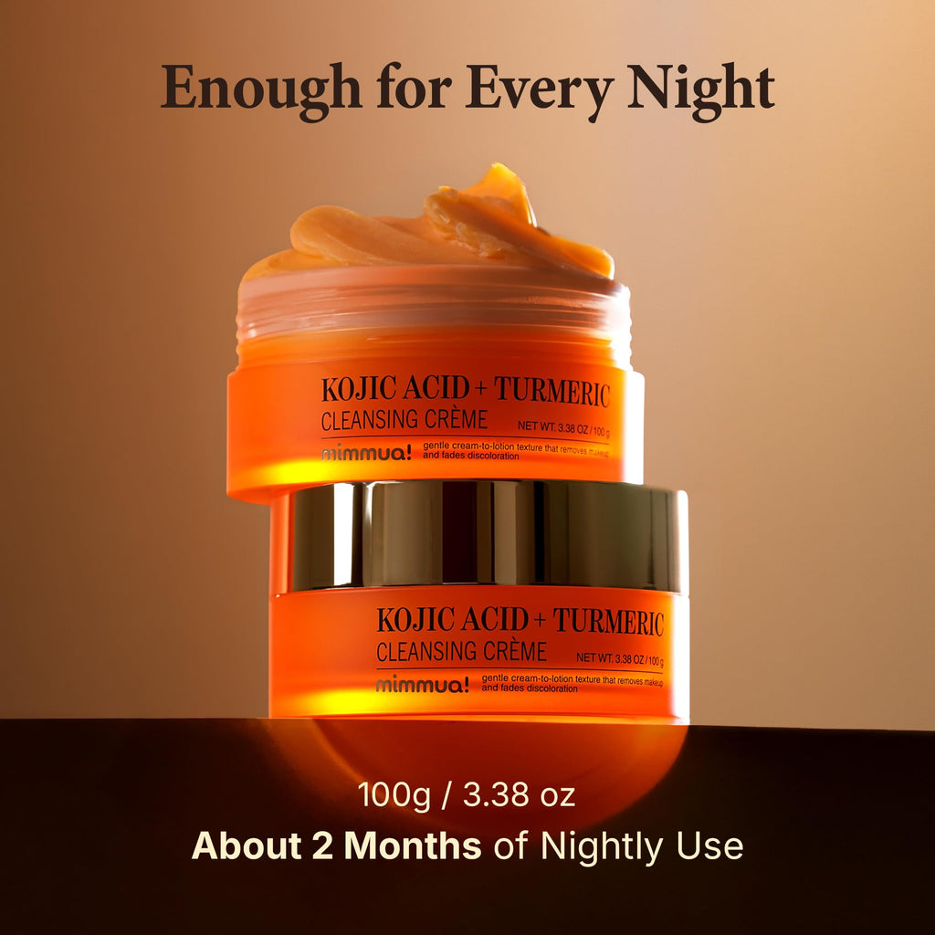 mimmua! Kojic Acid Turmeric Cleansing Cream | Balm to Oil Face Cleanser