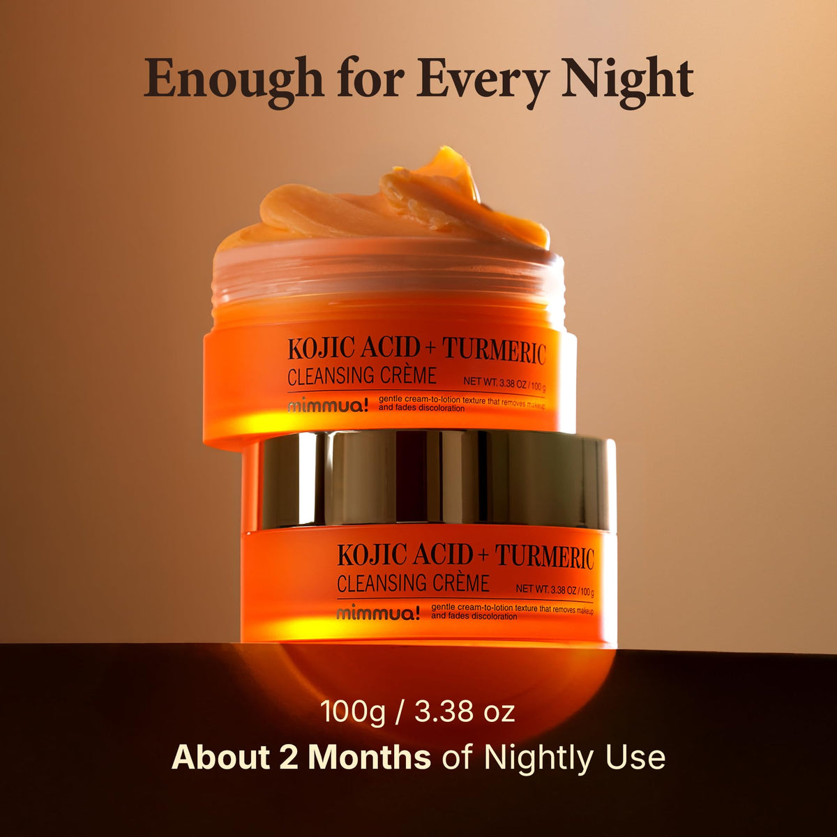 mimmua! Kojic Acid Turmeric Cleansing Cream | Balm to Oil Face Cleanser