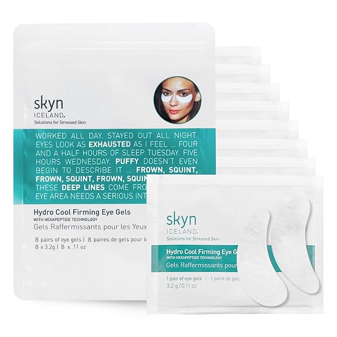 Skyn ICELAND Hydro Cool Firming Eye Patches For Puffy Eyes and Dark Circles