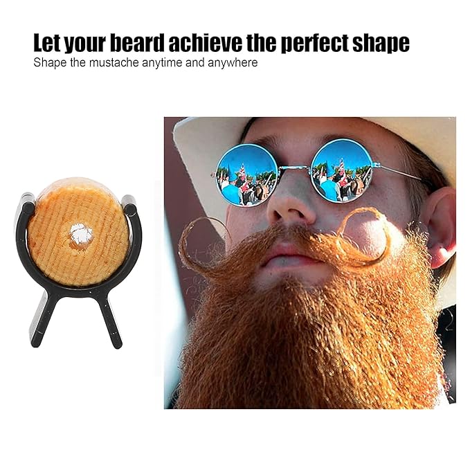Training Wheels, Mustache Curler, Beard Shaping Tool, Mustache Curler For Men Handlebar Mustache Training Wheel Mustache Styling Template Beard Shaper For Men Father Boy