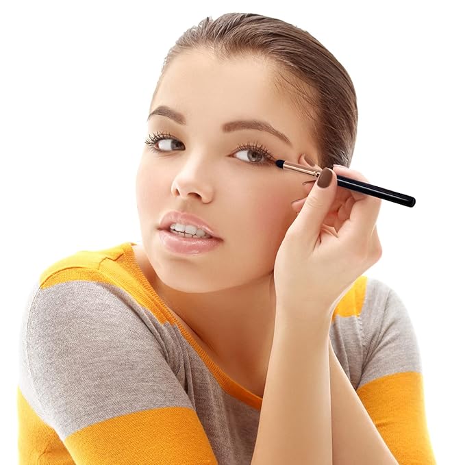 UorPoto 20Pcs Eyeliner Smudge Brush Pencil Stick Set,Professional Sponge Blending Makeup Tool for Eyeshadow and Eyebrow Reusable Applicator