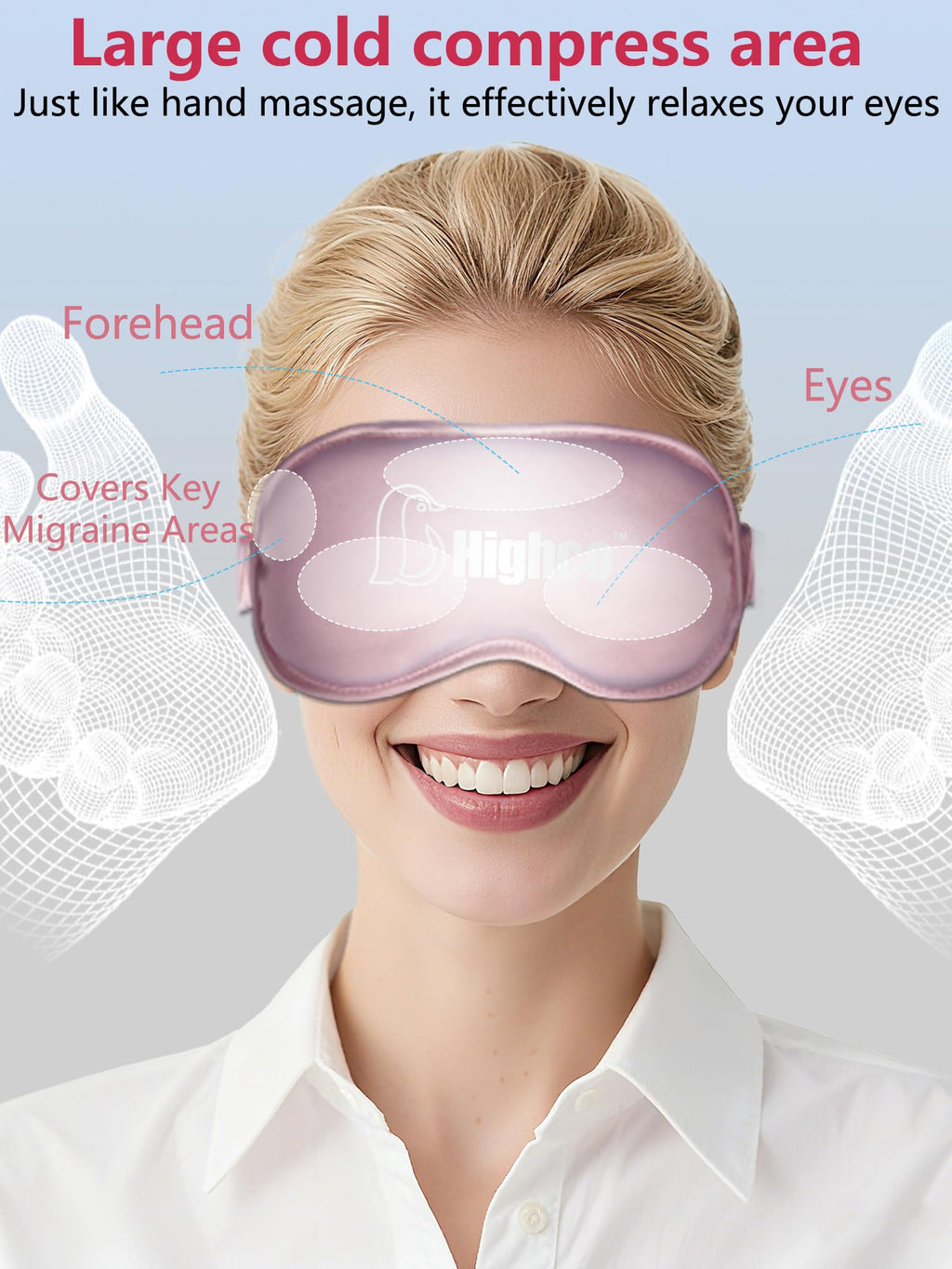 2 Packs Cooling Eye Mask and Neck Ice Pack Wrap,Hot Cold Compress Ice Pack for Neck,Cold Gel Cooling Mask for Sleep,Reusable Ice Eye Mask Cold Compress for Puffy Eyes,Pink