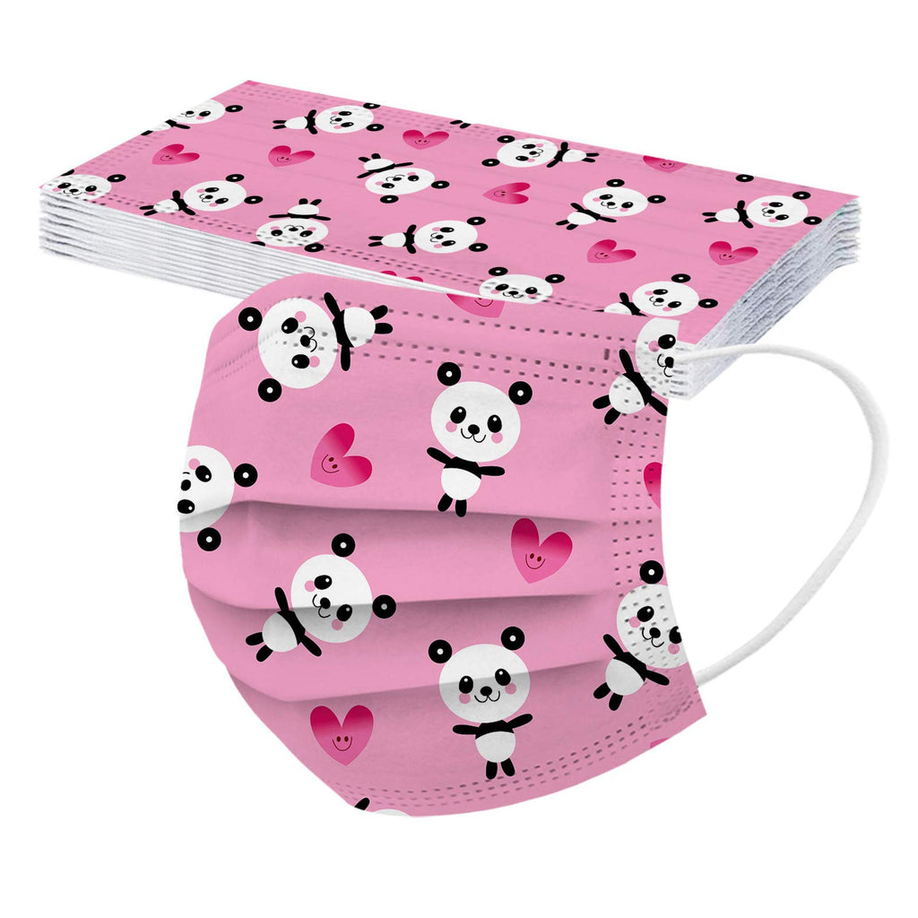YUGYUJ 50Pcs Kids Face Mask Childrens 3 Ply Non-Woven Protective Breathable Kids Face Mask for Boys Girls Outdoor School (50Pcs Kids Mask A)