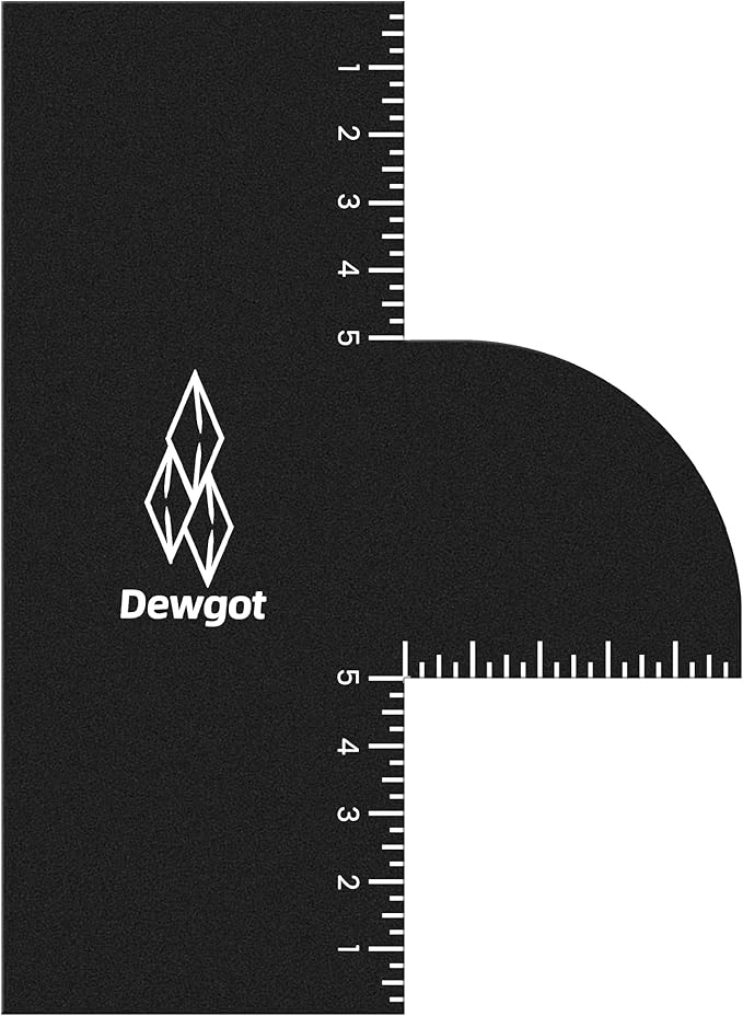 Dewgot Enhancement Card for Barbers with Measurement Indicators, Reusable Barber Hairline Shaping Tool and Color Spray Edge Line Up Tool (1PCS)