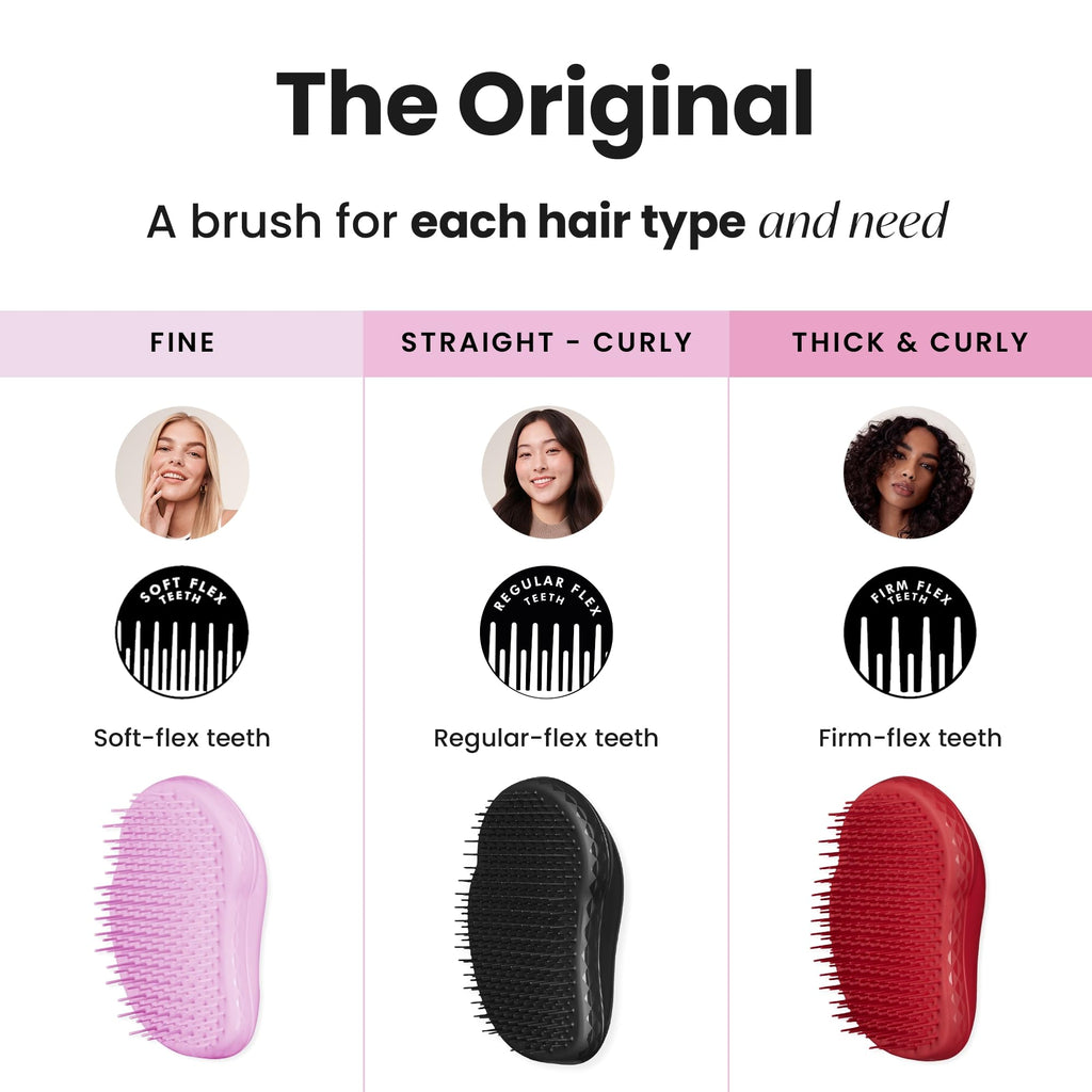Tangle Teezer Original Detangler Brush for All Hair Types, Panther Black