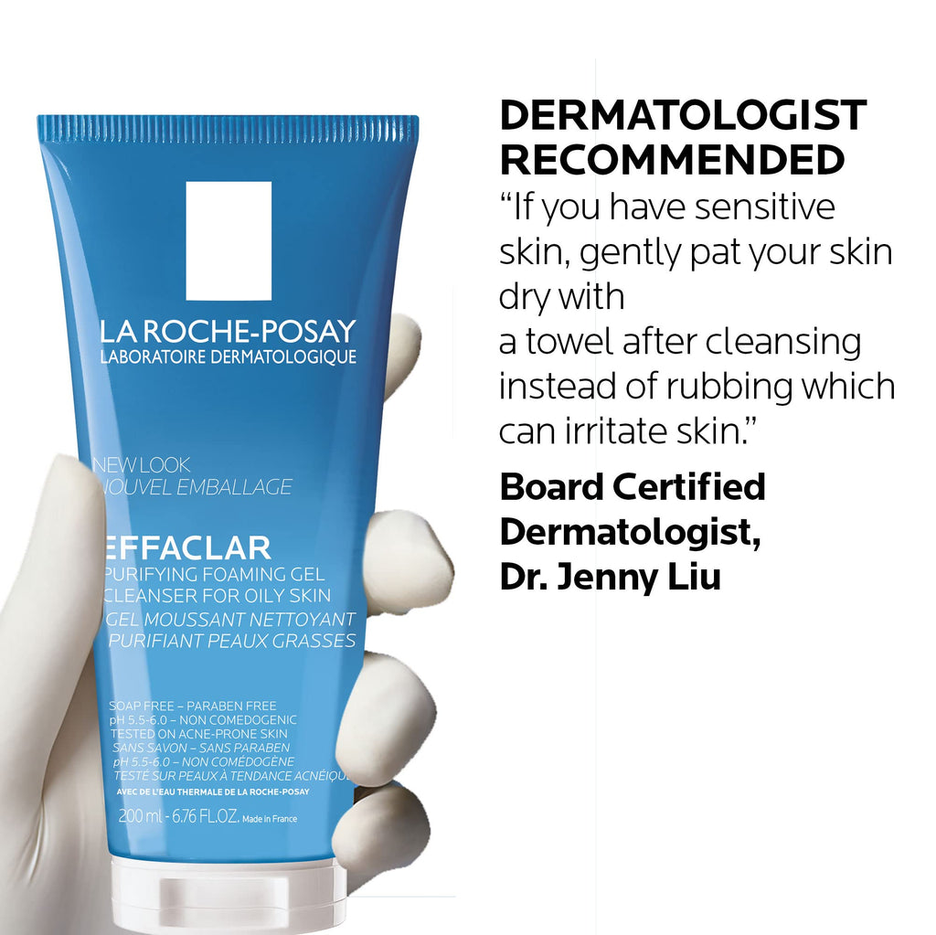 La Roche-Posay Effaclar Foaming Gel Cleanser for Oily Skin, 6.76oz