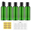 Travel Bottles for Toiletries 3.4 oz - Travel Size Containers for Shampoo Plastic - Small Empty Lotion Squeeze Bottle for Liquid TSA Approved - Leak Proof Mini Conditioner Refillable Green 100ml