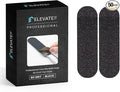 Professional Pedicure File Refills - Pack of 50 Foot File Replacement Pads - Black - Disposable Foot Files for Pedicures - Pedi Foot File Pads with Water Resistant Strong Adhesive (80 grit)