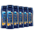 Suave Men Moisturizing Body, Face and Hair Wash, 3-in-1 For Hydrated Skin and Hair, Citrus & Musk scent, No Parabens, No Phtahaltes, 18 Oz Pack of 6