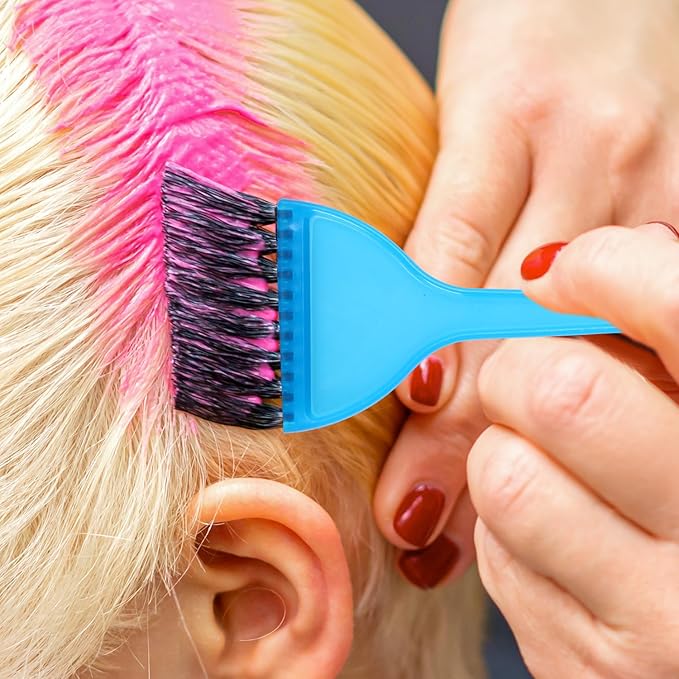 Acooruiteng Hair Dye Brush Professional Hair Color Brush Soft Dye Brush Reusable Hair Coloring Brush Durable Hair Color Brushes for Students Women Salon Use Home DIY Dyeing(2 Pcs)