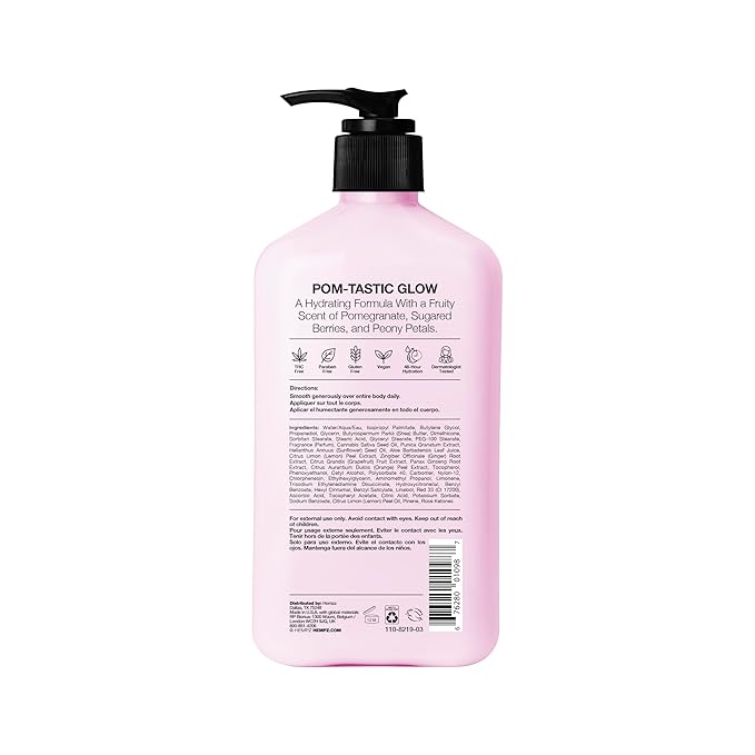 HEMPZ Pomegranate Body Lotion - Bright Citrus - Daily Moisturizing Cream - 17oz