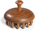 iunxkmi Wooden Scalp Massage Comb - Sandalwood Head Massager Tool, Gua Sha Brush for Women Men Hair Growth Body Massage