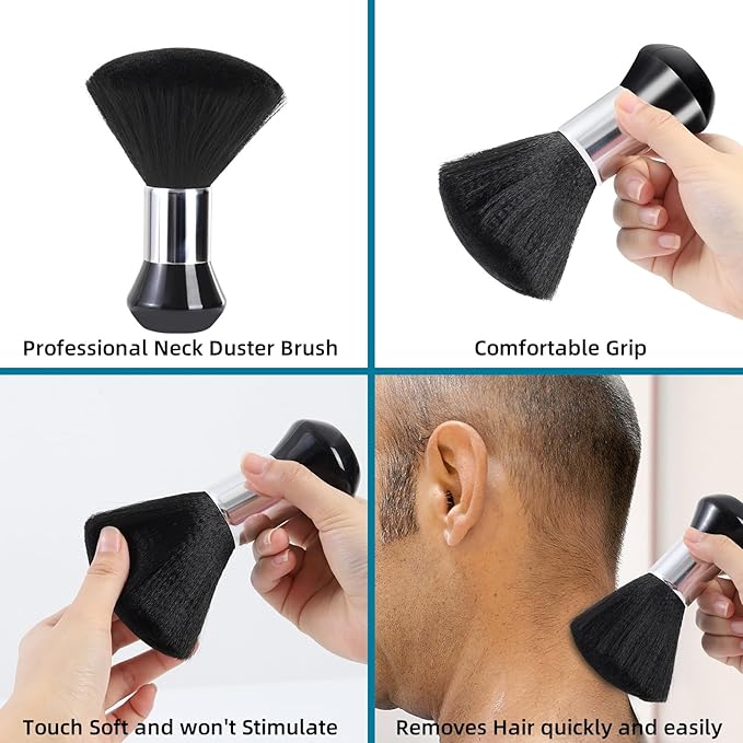 Professional Hair Cutting Cape with Neck Duster Brush, Waterproof Salon Barber Cape with Snaps, Barber Accessories (Football Players)