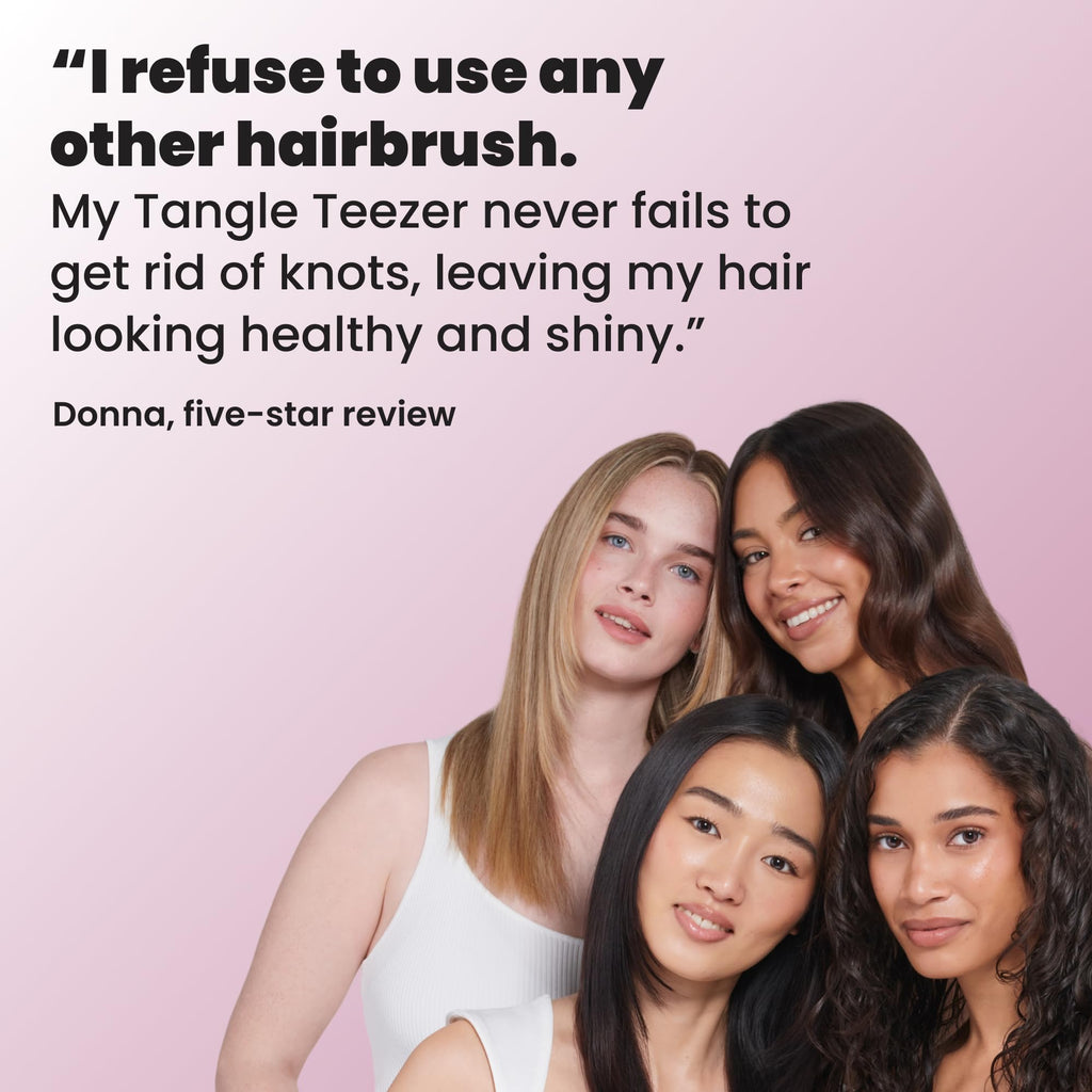 Tangle Teezer Ultimate Detangler Brush, Straight to Wavy, Rosebud