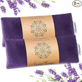Relaxation Gifts for Women, Weighted Eye Mask for Sleeping, Yoga, Spa, Meditation, Lavender Eye Pillow Heated for Headache, Sinus & Dry Eyes Relief, Moist Heat Mask, Birthday Gifts for Mom (Purple)