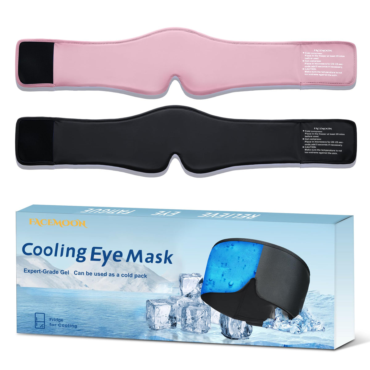Cooling Gel Eye Mask for Puffy Eyes & Eye Bags, Cold Compress