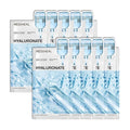 Mediheal Essential Face Mask [Hyaluronic Acid] Ultra Hydration 10 pcs. with 98% Purity Hyaluronic Acid for long-lasting, deep hydration, Moisture Barrier - Travel Size, Vegan Formula Korean Sheet Mask