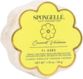 Spongellé Coconut Verbena Daisy Spongette Bath Sponge | Built-in Body Wash & Body Scrubber, Shower Loofah Sponge for Women, Travel Essentials | 7+ uses
