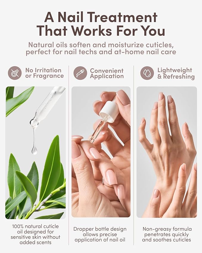 ella+mila Cuticle Oil for Nails - Tsubaki & Argan, Vegan, 2.3 fl oz