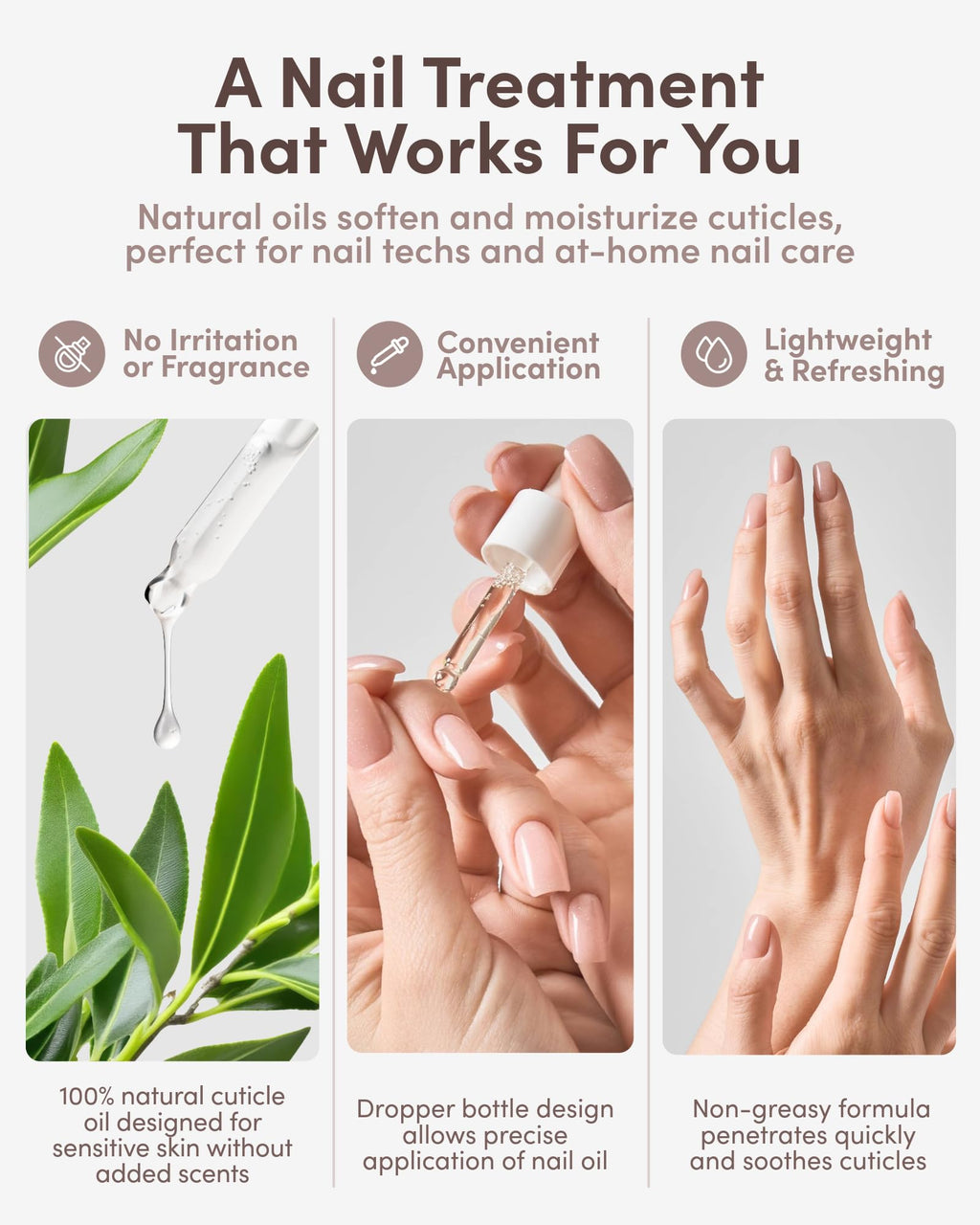 ella+mila Cuticle Oil for Nails - Tsubaki & Argan, Vegan, 2.3 fl oz