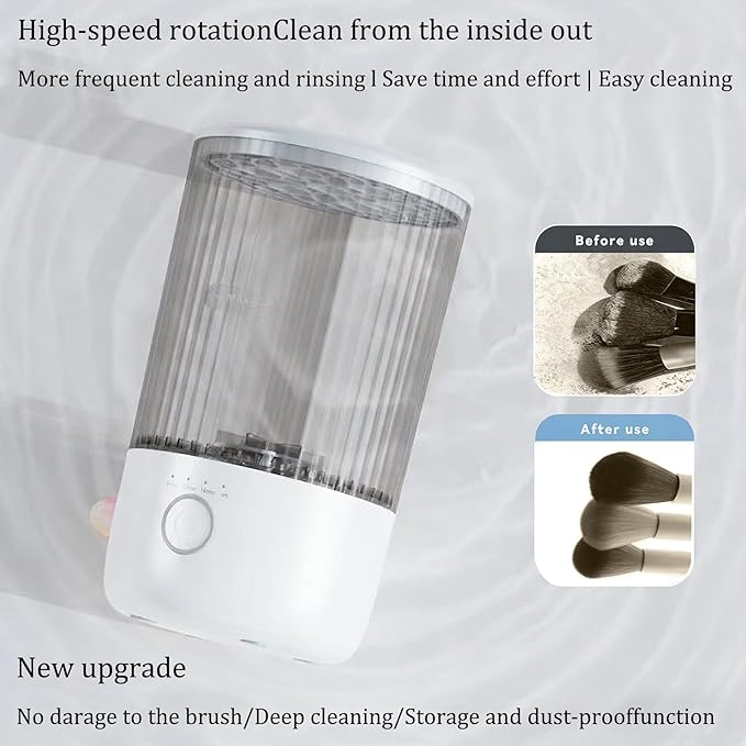 BomCot Electric Makeup Brush Cleaning Machine, Automatic Makeup Brushes Cleaner Suitable for Various Makeup Brushes & Tools