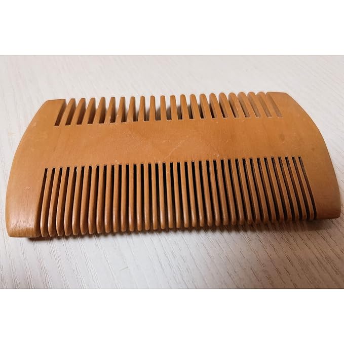 Fan Wu Beard Brush & Wood Comb Set with Velvet Travel Pouch – Natural Boar Bristle Grooming Kit, Anti-Static, No Shedding (Unlike Metal/Plastic Kits) for Beard, Mustache & Hair – Gift for Men
