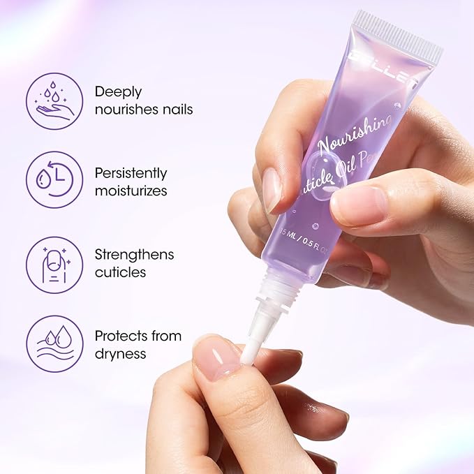 Gellen Cuticle Oil Pen for Nails, Nourishing with Lavender Oil & Vitamin E, Soften Cuticles Strengthen Nail Growth,15ml Pro Nail Care for Healthier-Looking Nails, On-the-Go, Travel-Sized