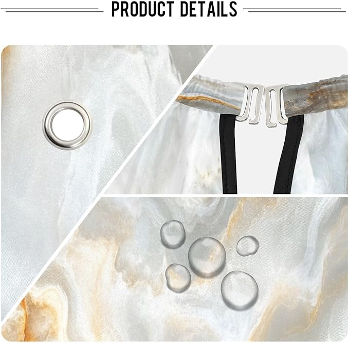Gravopti White Marble Barber Cape Waterproof Hair Cutting Cape with Adjustable Snap Closure Salon Hairdressing & Beard Shaving Cape for Adults Kids Haircut Accessories
