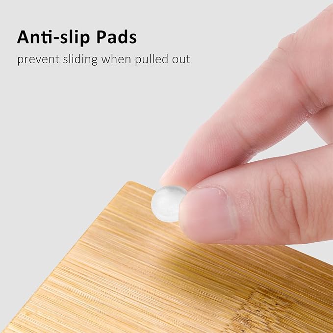 ZOBONETI Bamboo Disposable Face Towel Holder Compatible with Clean Towel XL, Wooden Clean Towels Xl Container with Drawer, Facial Towels Storage Box for Bathroom Countertop