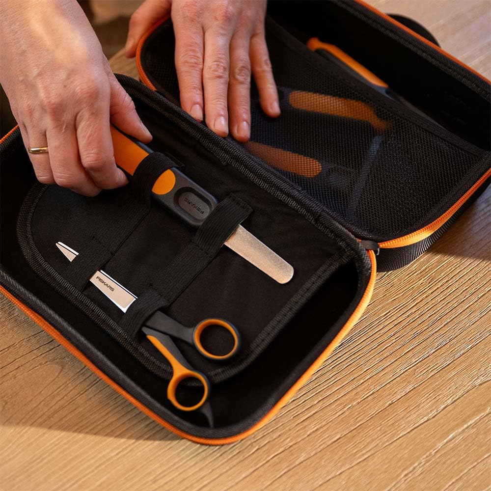 Fiskars Pet Grooming Tool Organizer Case & Storage Bag for Dogs and Cats