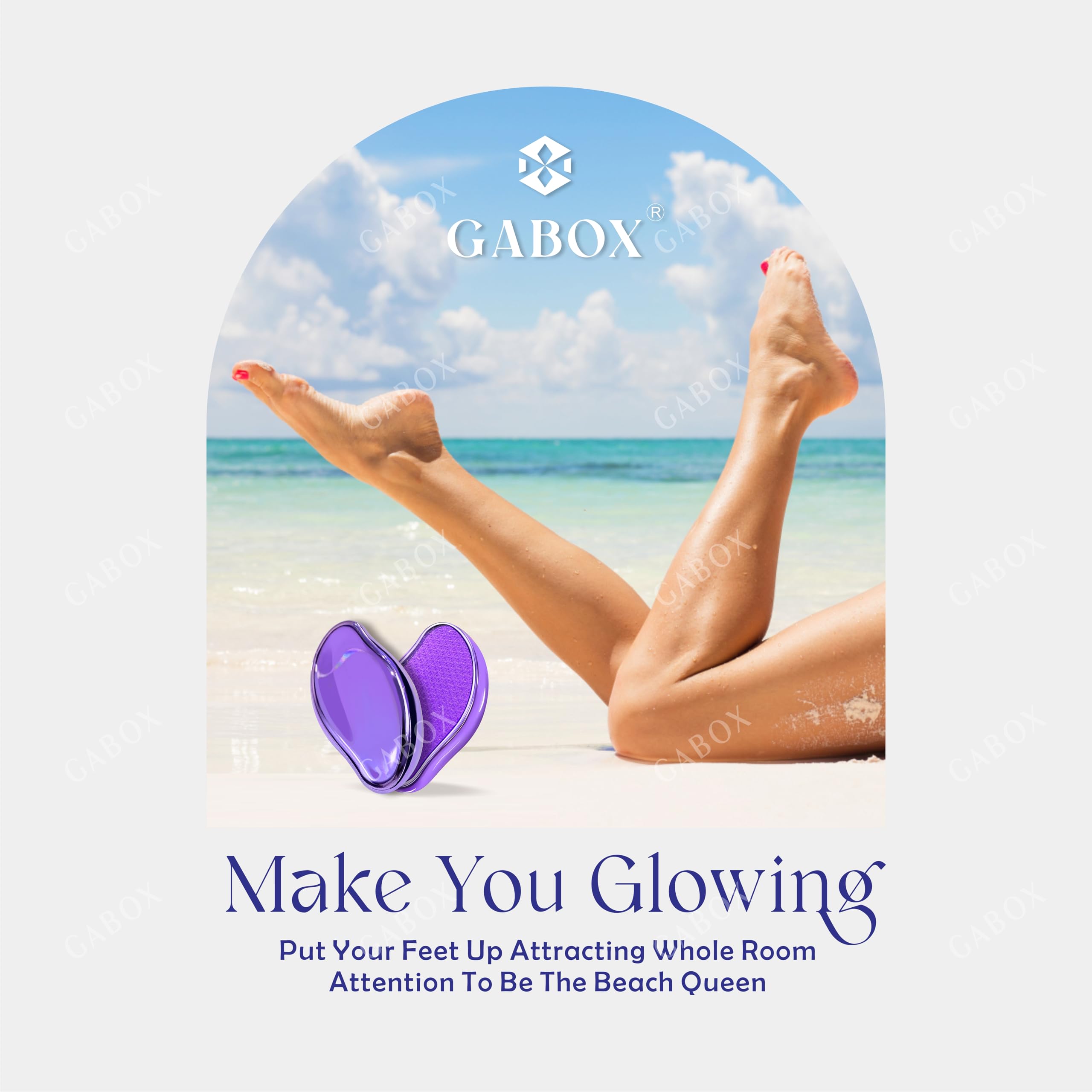GABOX Nano Glass Pro Foot File, Feet Callus Remover, Dead Skin Exfoliator