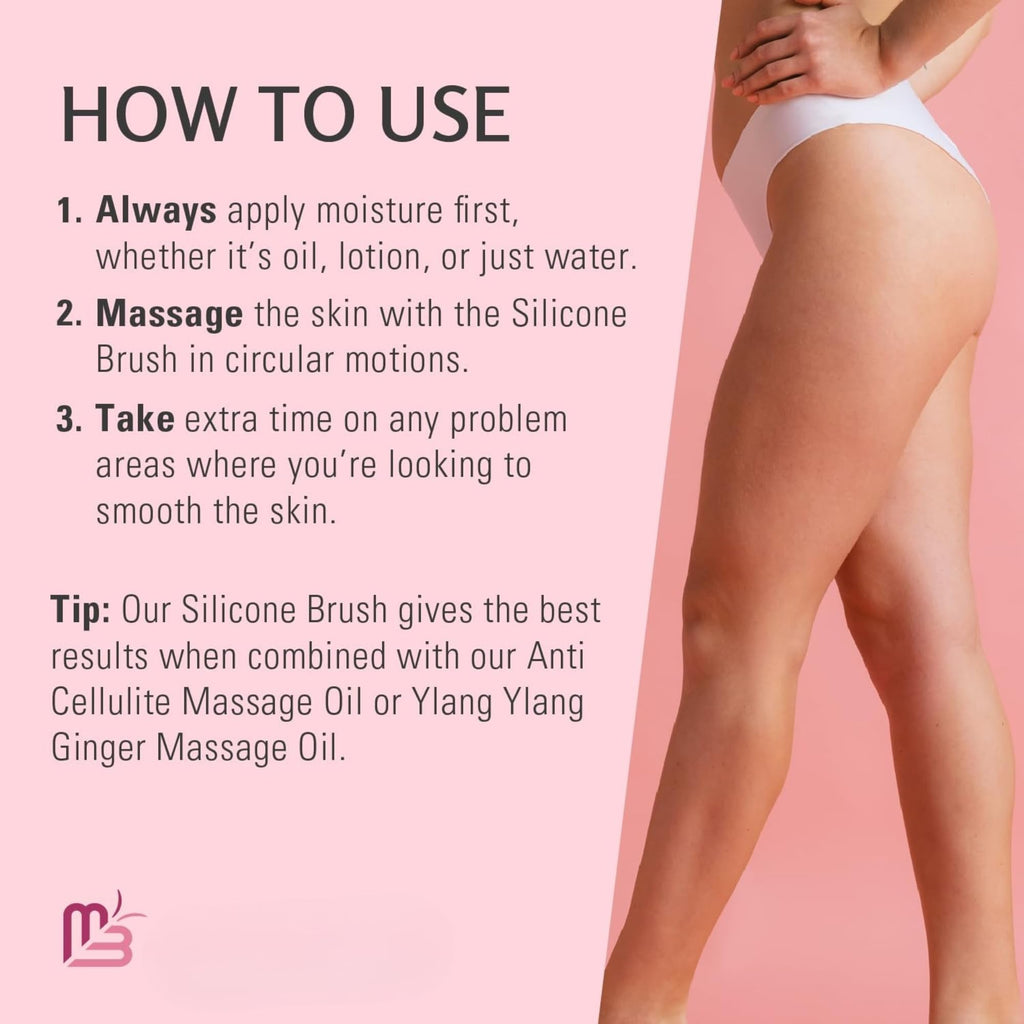 Anti Cellulite Brush, Massager & Body Scrubber for Toning & Firming by M3