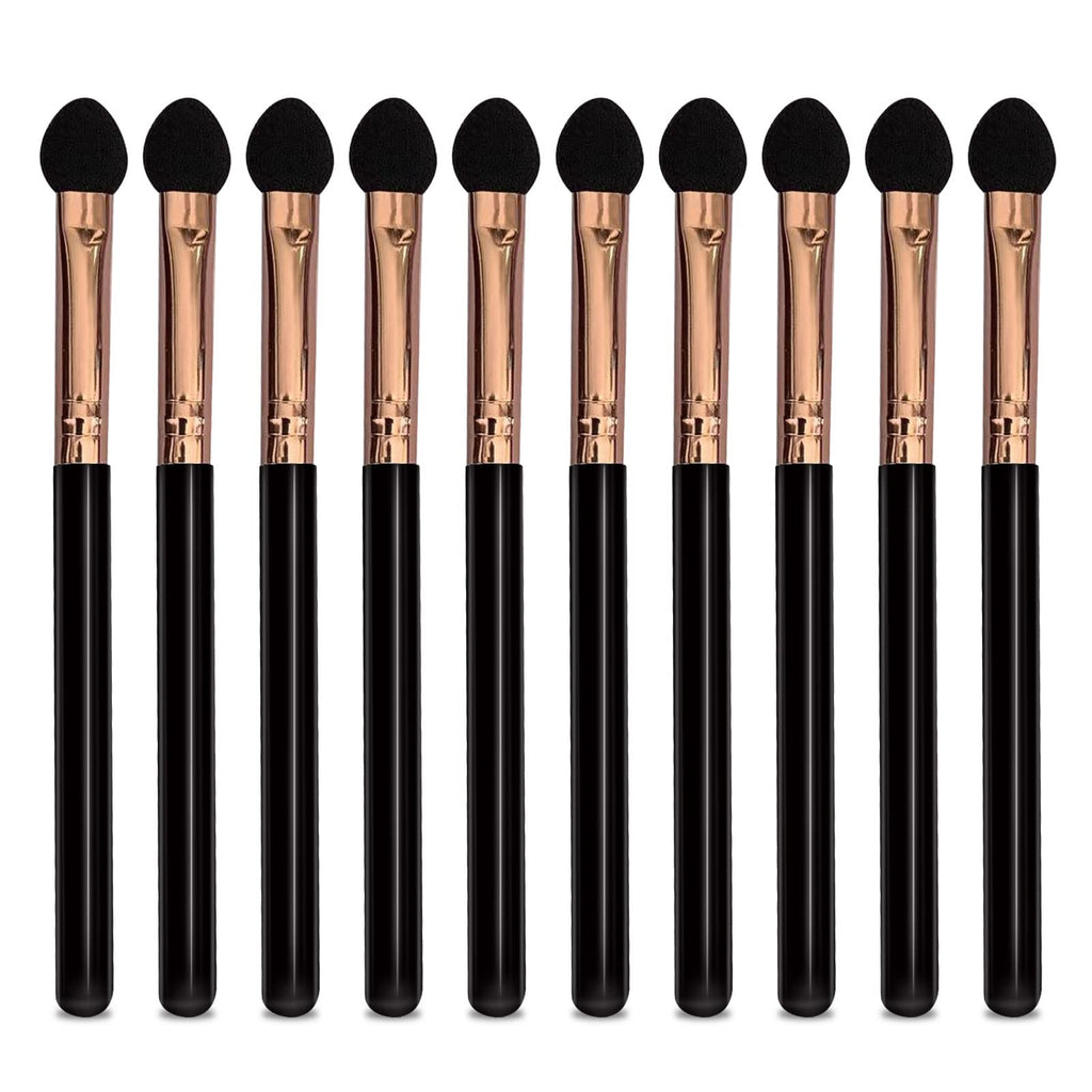 Professional Eyeshadow Applicators Sponge tip Reusable UorPoto 10Pcs Women Blendable Round Foam Makeup Eyeshadow Brush Applicator Set Washable