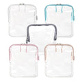 BORSALI TSA Approved Toiletry Bag, 5 Pack Colors