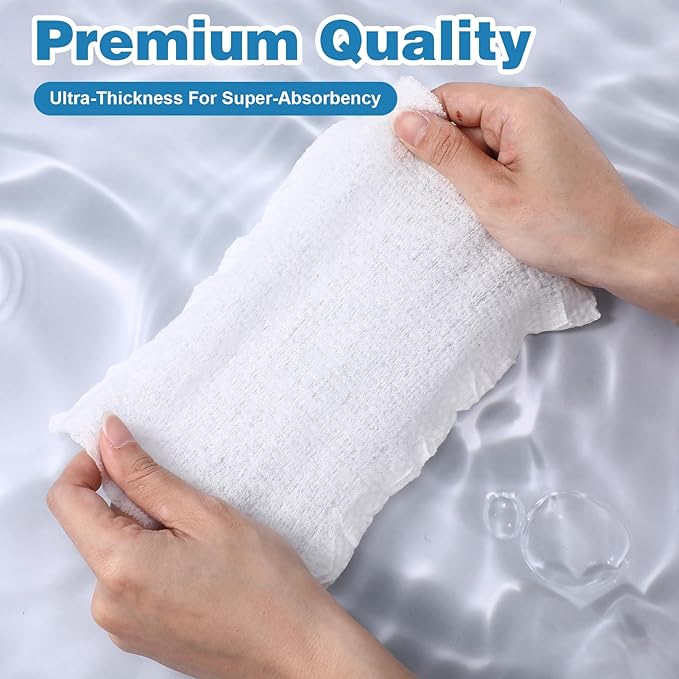 140 Pack Disposable Compressed Face Towels for Travel - 11x 7.87inch Portable Compressed Towel Tablets - Reusable Cotton Facial Towel for Outdoor, Camping, Hotel, Gym, Daily Use, Dog ,Beauty Salon