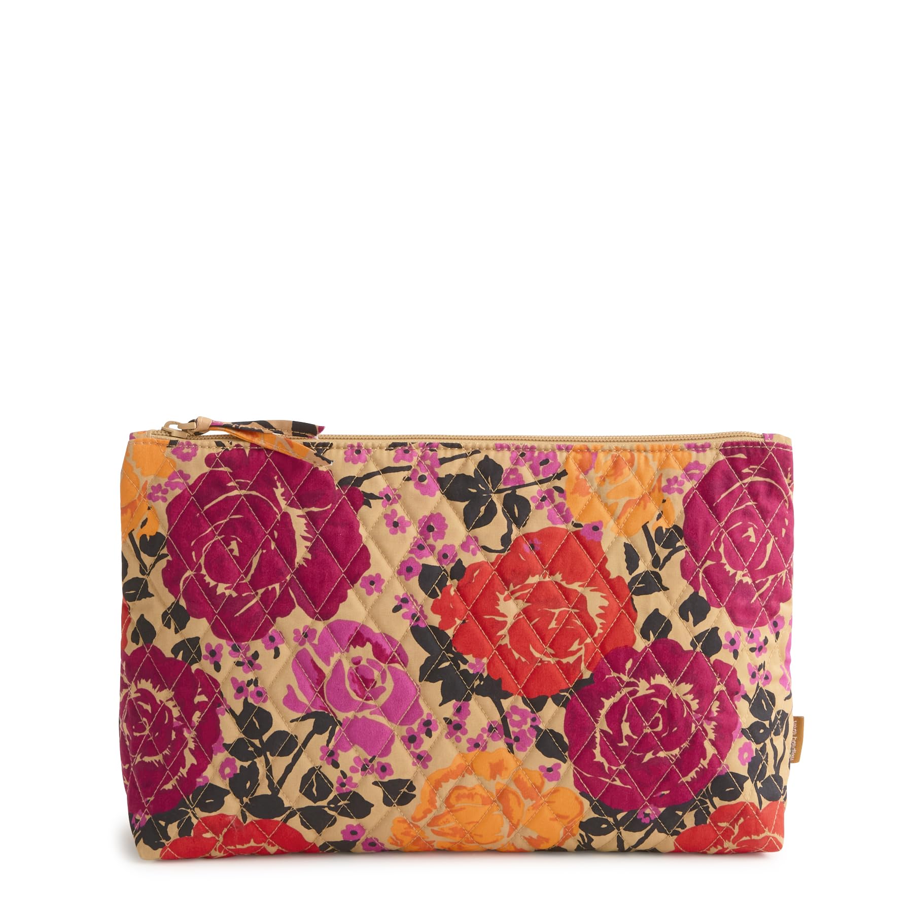 Premium Cotton Large Pouch, Coming Up Roses, One Size