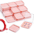 27PCS Press On Nail Storage Boxes with 5M Adhesive Double Sided Tape, Arcylic Fake Nail Display Box, Press on Box for Nails Packaging, Artificial False Nail Case, Acrylic Storage Organizer for Nails