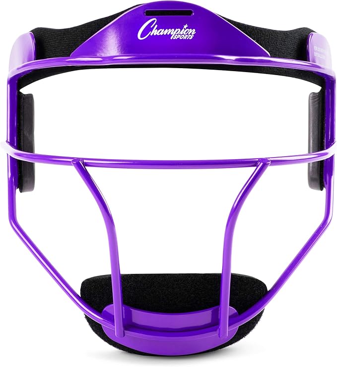 Champion Sports Steel Softball Face Mask – Durable Fielder’s Mask for Youth & Adults, Multiple Colors for Practice & Games