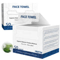 Face Towels, 10” x 12”, Face Towelettes Disposable, Extra Thick Soft and Absorbent for Sensitive Skin, Disposable Face Towel for Makeup Remover, Dry Wipes, 100 Count（2 Pack）