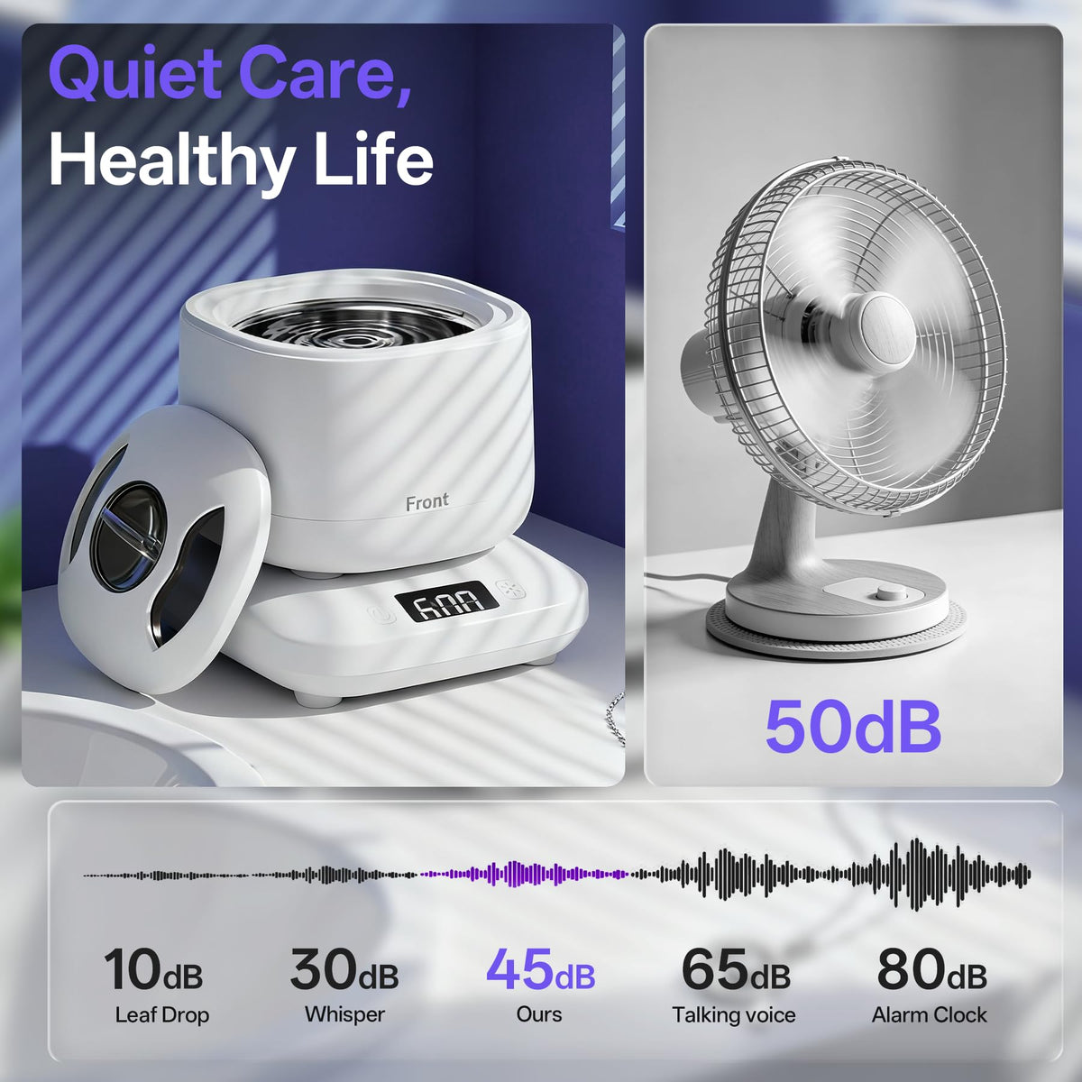 Ultrasonic Retainer Cleaner Machine with UV,Sonic Jewelry Cleaner for Rings