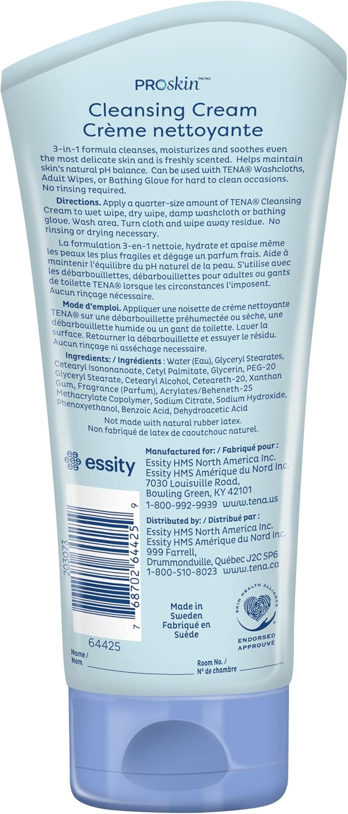 TENA ProSkin Gentle Skin Cleanser, Cleansing Cream, Skin Care Cleanser