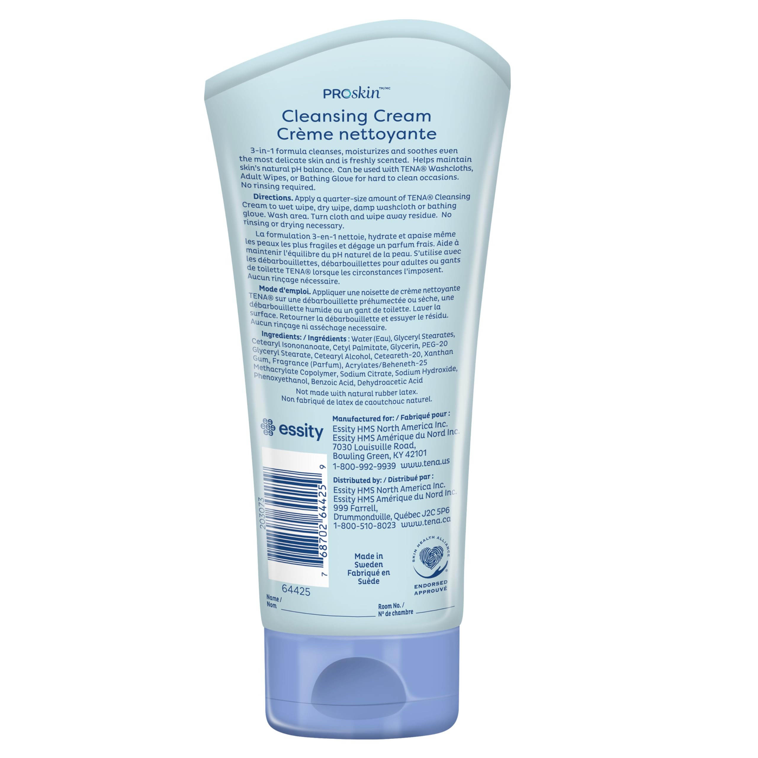 TENA Proskin Cleansing Cream, Rinse-Free, Unisex, 6 ct of 8.5 oz (51 oz)