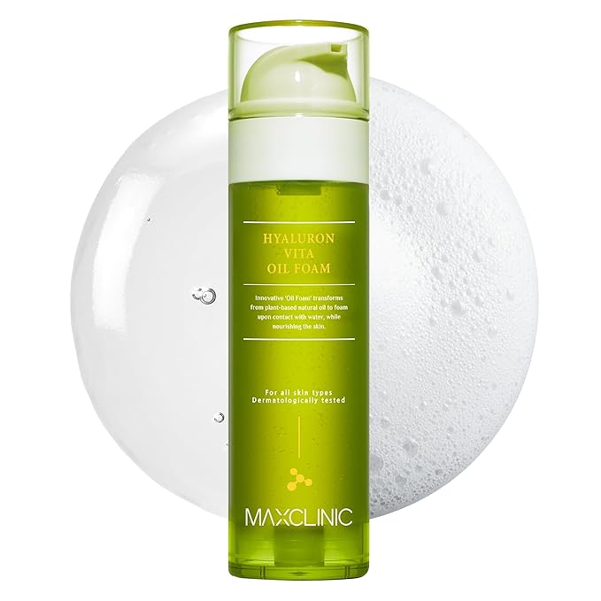[K-Beauty] Hyaluron Vita Oil to Foam - All-in-One Korean Face Wash Oil-Based Foaming Facial Cleanser - Deeply Hydrating Makeup & Blackhead Remover Cleansing Oil for Dry Skin Types 3.88 fl oz