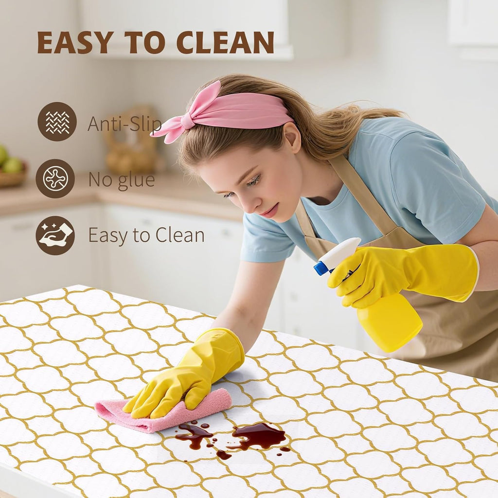 Shelf Liners for Kitchen Cabinets 23.6in x 30FT Non Adhesive Drawer Liner