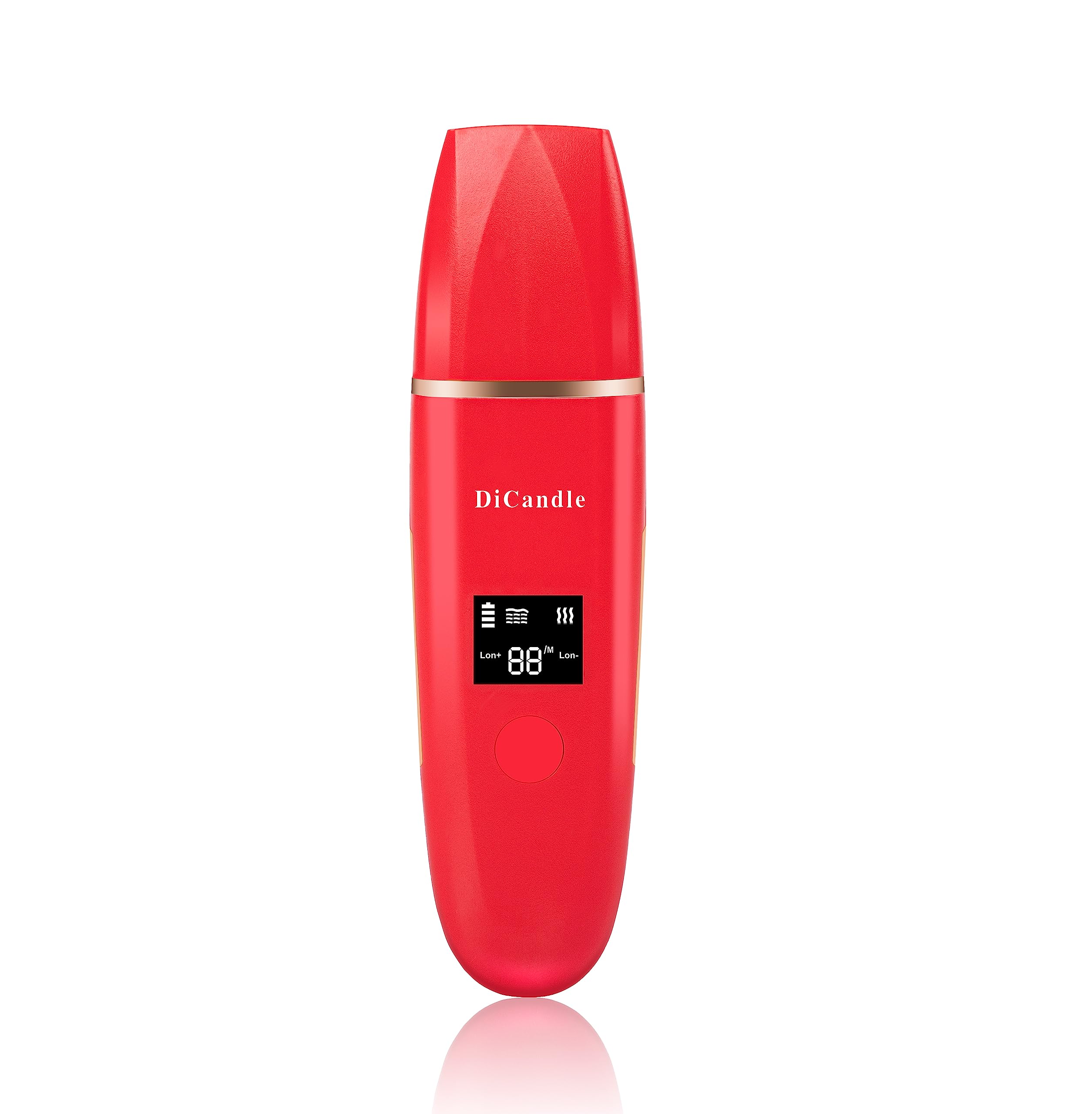 Skin Scrubber Facial Scrubber Blackhead Remover Cleaner Skin Spatula Skin Scraper (Camellia red)
