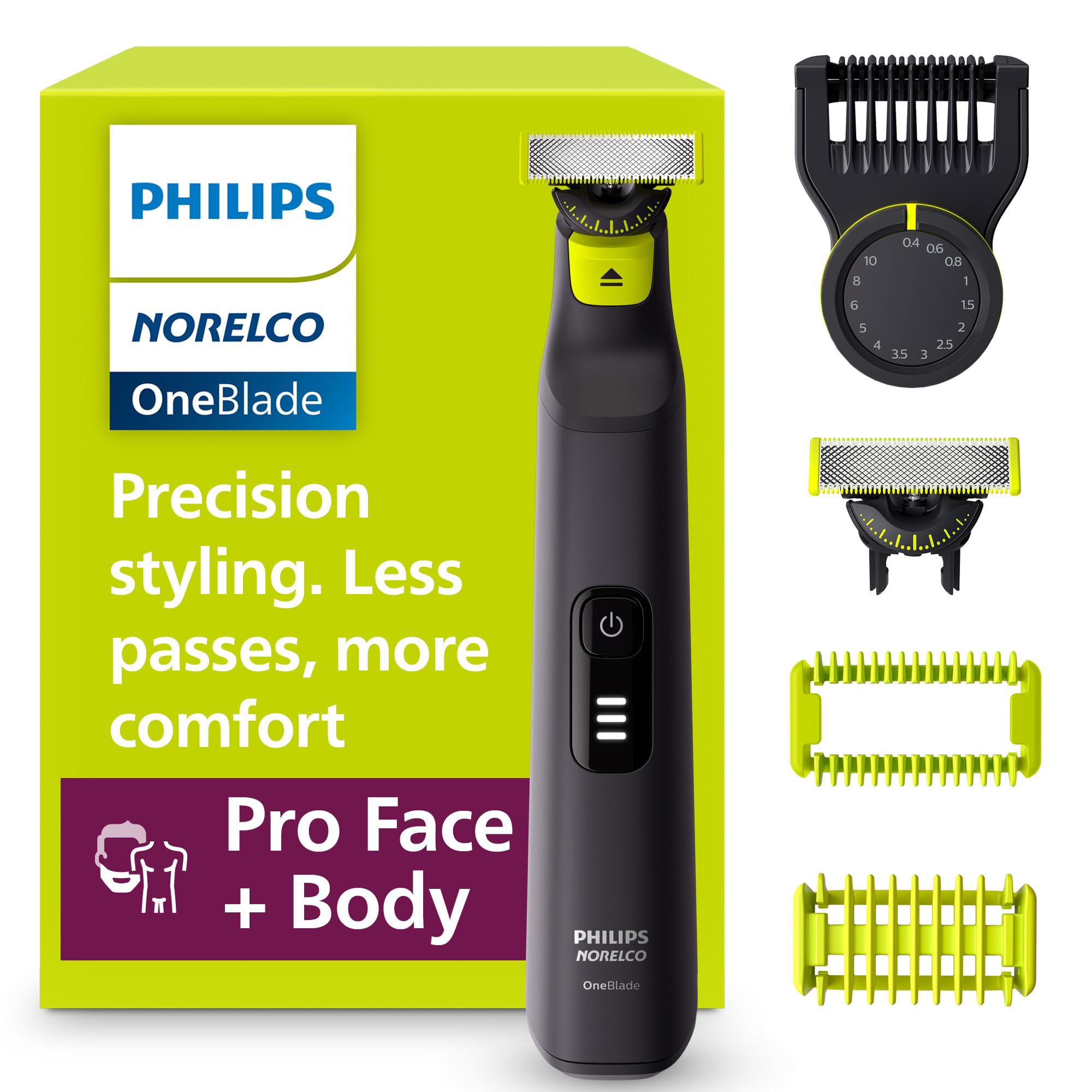 Philips Norelco OneBlade Pro 360 Face + Body Trimmer and Shaver