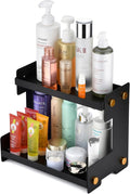 FFK 2 Tier Bathroom Countertop Organizer, Storage Shelf for Cosmetics, Ideal for Cabinet, Pantry, and Desktop, for Kitchen and Office