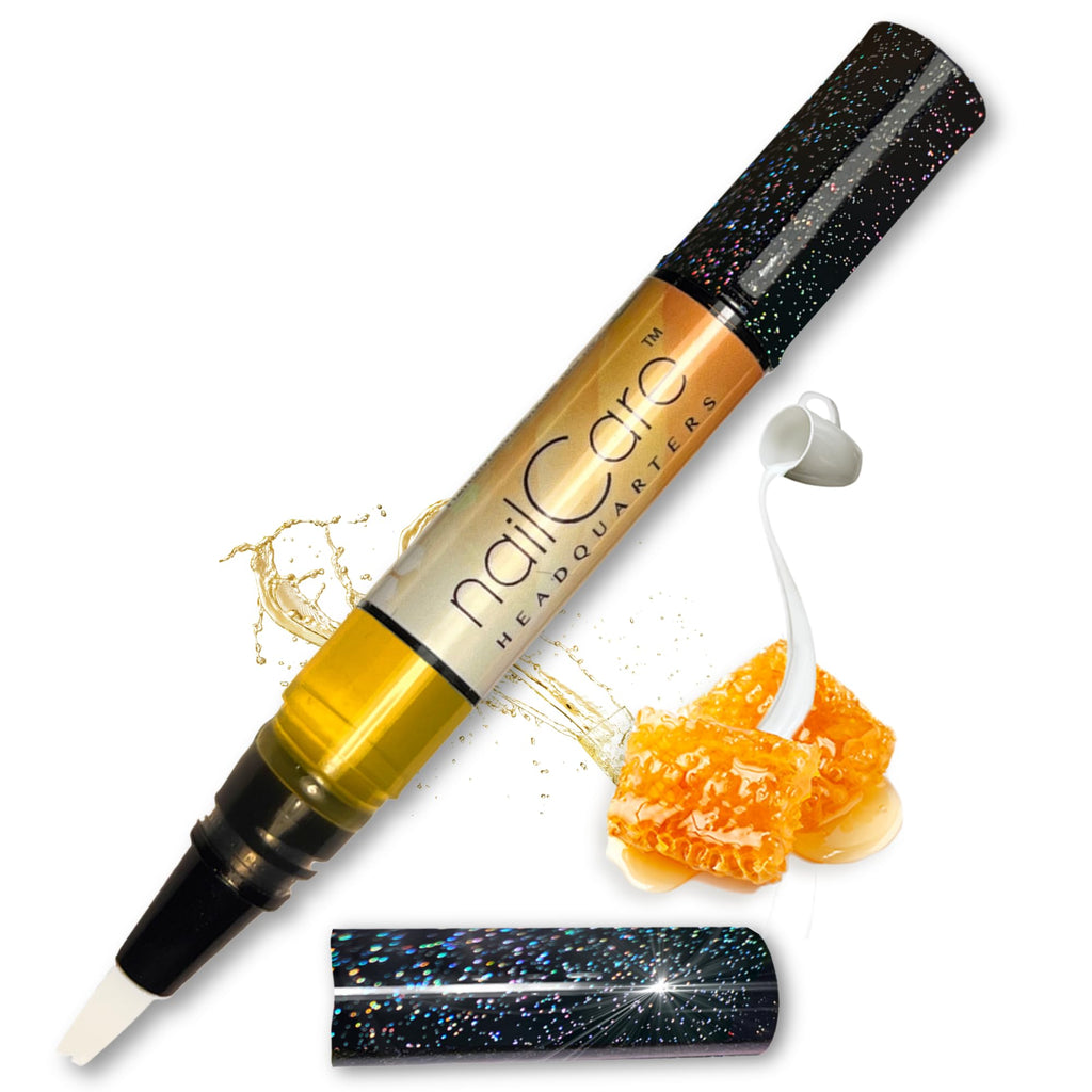 Nail Care Headquarters Simply Pure Cuticle Oil Pen for Nails - Nail Strengthener & Growth Serum for Damaged Nails, Hangnails w/Jojoba cuticle oil—Milk & Honey Fragrance