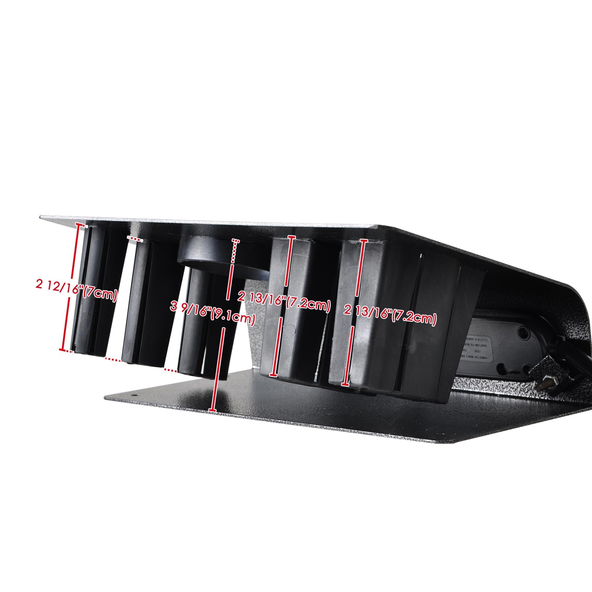 BYOOTIQUE 6-Hole Tabletop Blow Dryer & Hair Iron Holder Salon Stand Pack 2